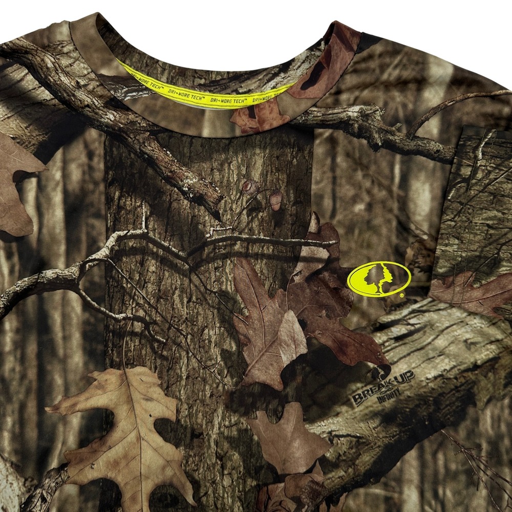 Mossy Oak Break Up Infinity Camo Long Sleeve Shirt Men's L/G 42-44 Dri-More Tech